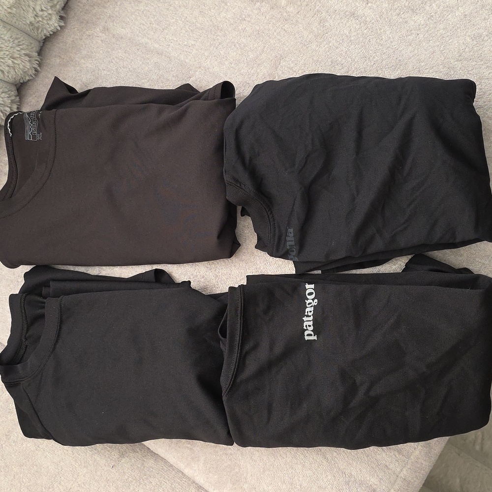 Patagonia Cool Shirt BUNDLE - 2 Short Sleeves + 2 Long Sleeves - Size XL